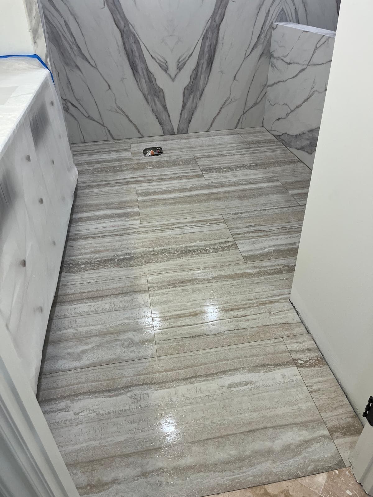 Custom shower and bathroom tile work