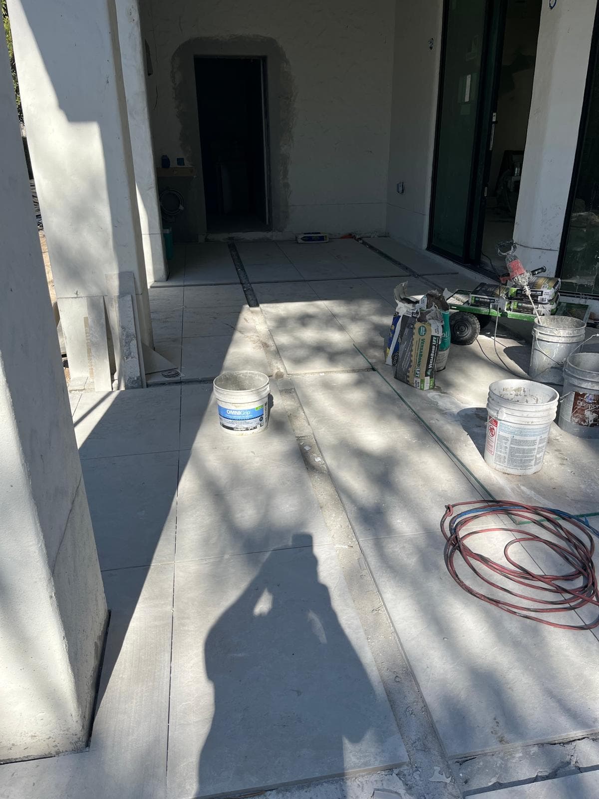 Professional tile installation